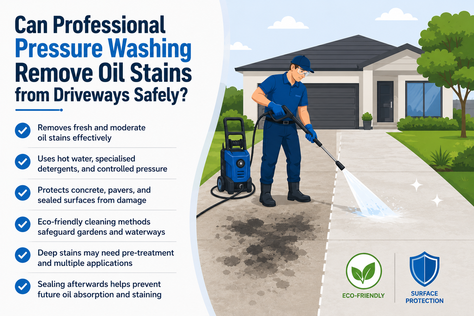 Professional pressure washing has become an increasingly popular solution for tackling these tough stains effectively.
