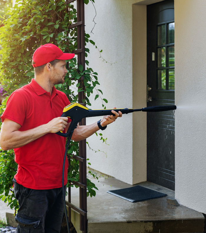 Exterior house washing in Sydney during ideal weather conditions