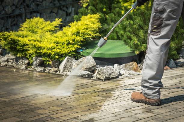 Professional pressure washing proves to be a safe and effective solution for removing oil stains from driveways when performed by trained technicians.